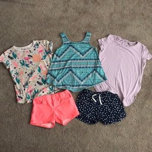 Mix and match girls summer outfits
